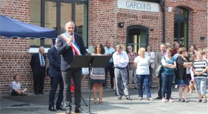 Didier Joveniaux et de nombreuses personnalités ont inauguré la nouvelle école G. Pamart ce lundi apres midi