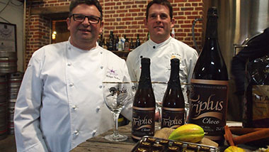 Philippe Guilbert et David Martin, présent depuis 21 ans à la pâtisserie Gourmandine