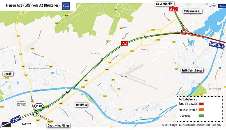 Liaison A23-Lille vers A2