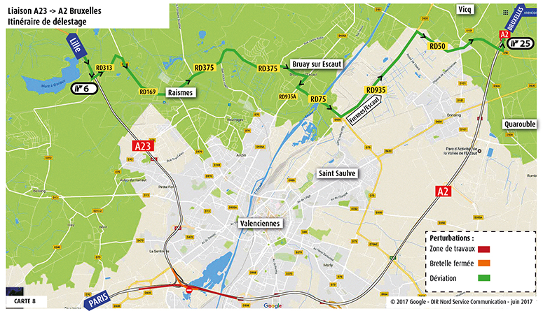 Liaison A23 vers A2 Bruxelles-Délestage